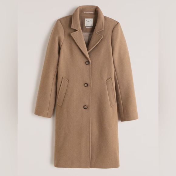 Abercrombie & Fitch wool blend Dad coat. - Picture 1 of 8